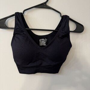 Jockey Wire Free Sports Bra Women's Size Small Stretchy Black.